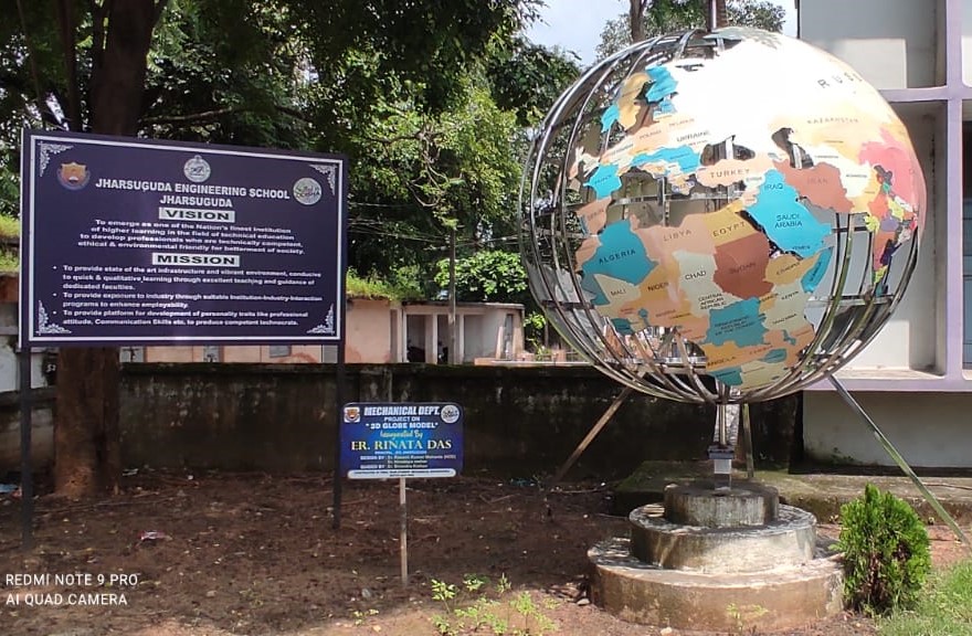 3D GLOBE MODEL(Mechanical Engineering 2020-23 batch)